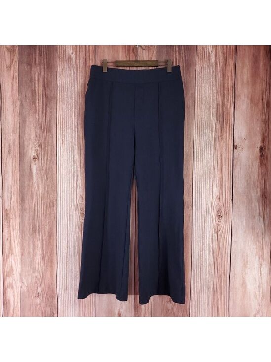 SPANX Pants - Spanx Womens Size 1X PerfectFit Ponte Hi Rise Flare Pants Navy Blue 20252R
